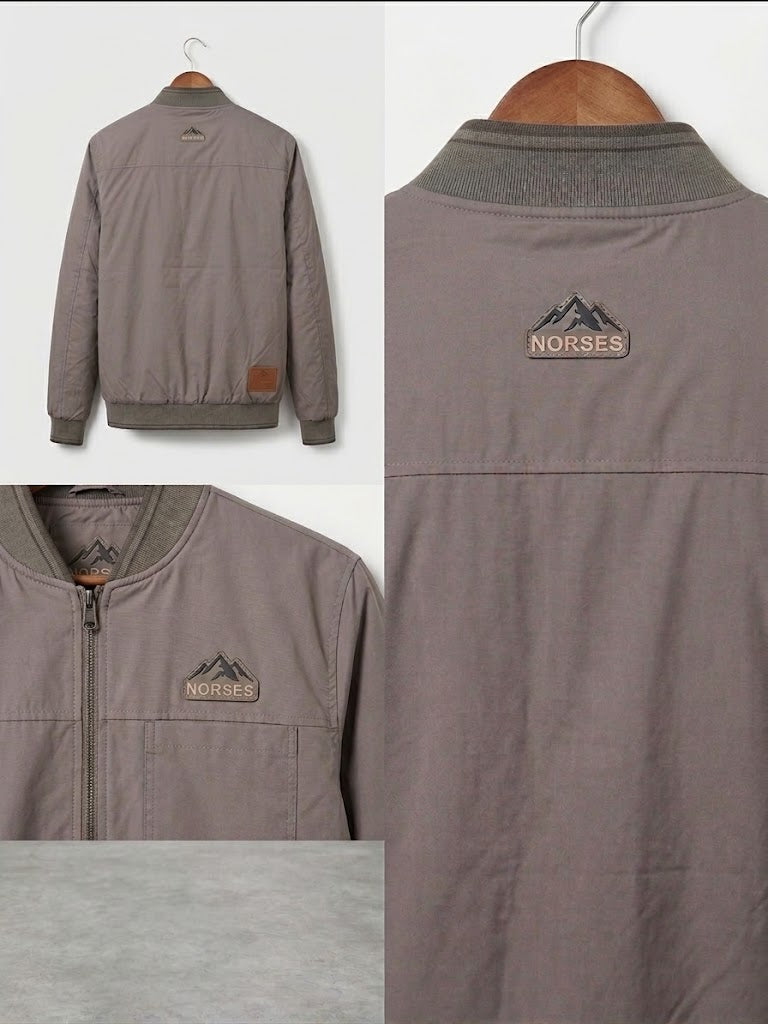 Men's Urban Casual Bomber Jacket & Chinos Look – Cherry