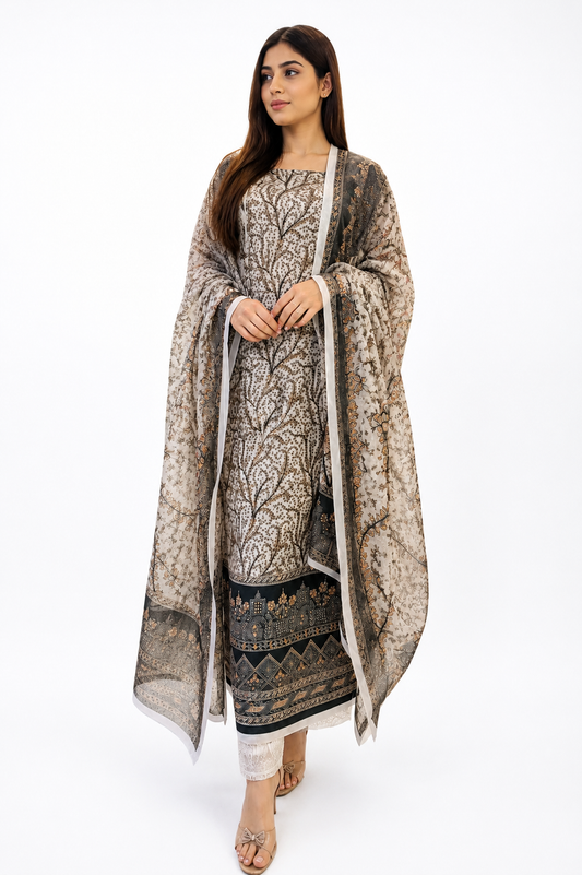 All Over Printed Silk