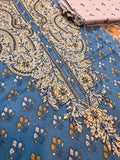 Lawn printed Suit  Embroidery Detailing On The Neckline