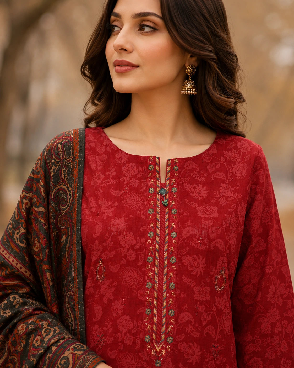 Premium Dye-Over Print Khaddar KCE-3094