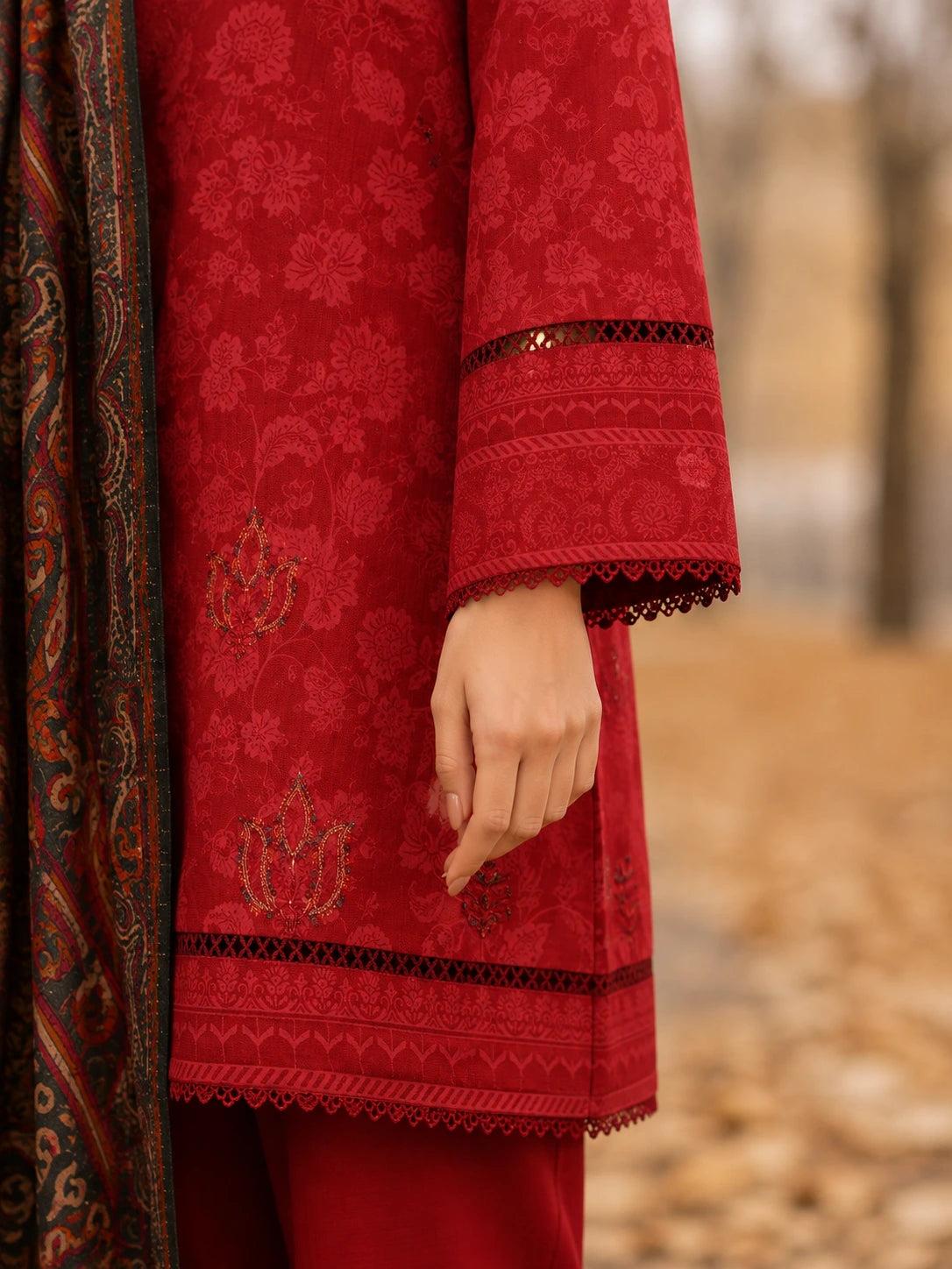 Premium Dye-Over Print Khaddar KCE-3094