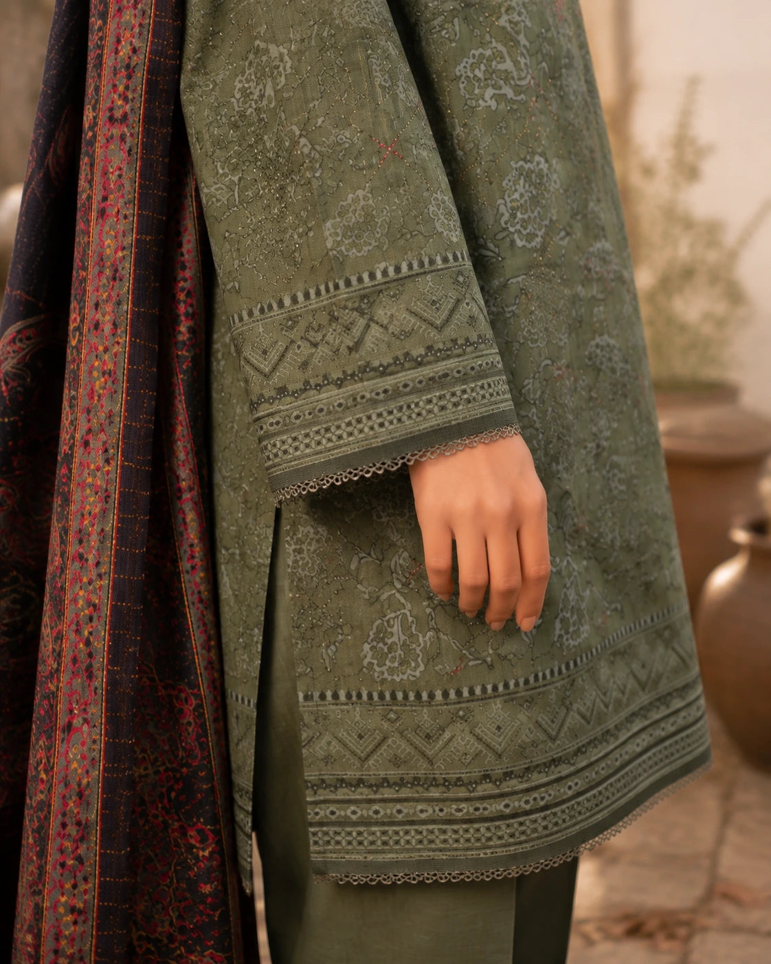 Premium Dye-Over Print Khaddar KCE-3096