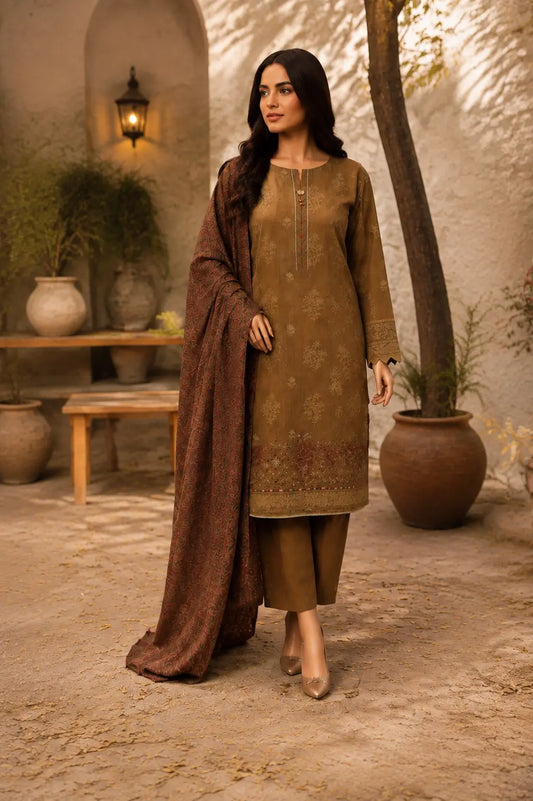 Premium Dye-Over Print Khaddar KCE-3084