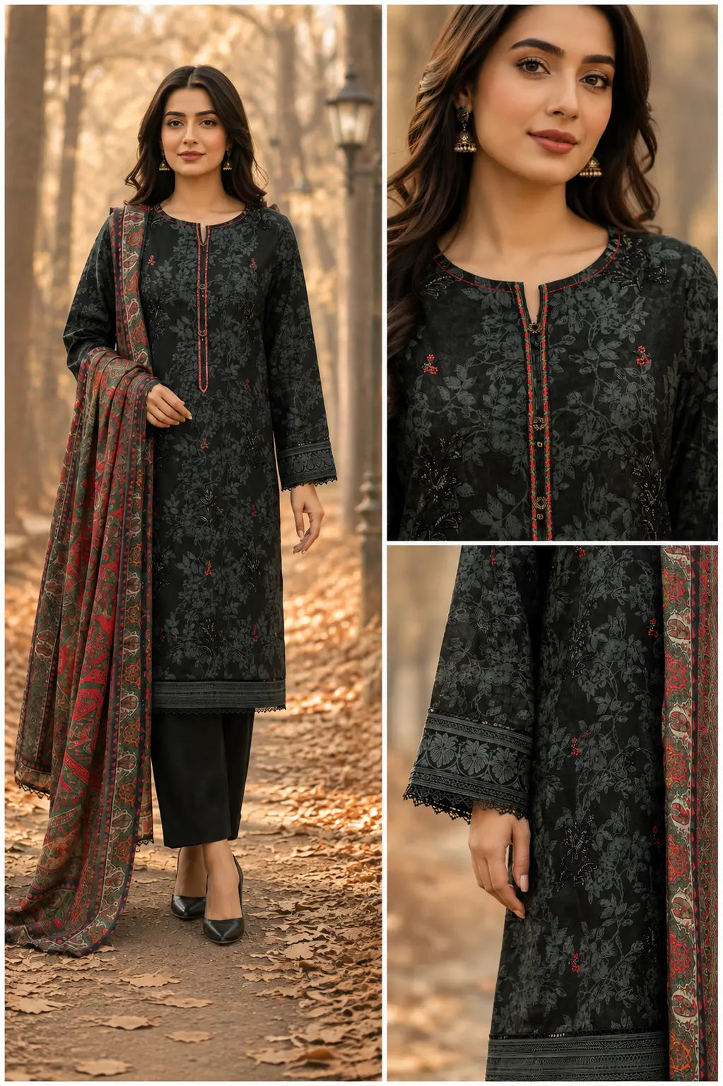 Premium Dye-Over Print Khaddar KCE-3087