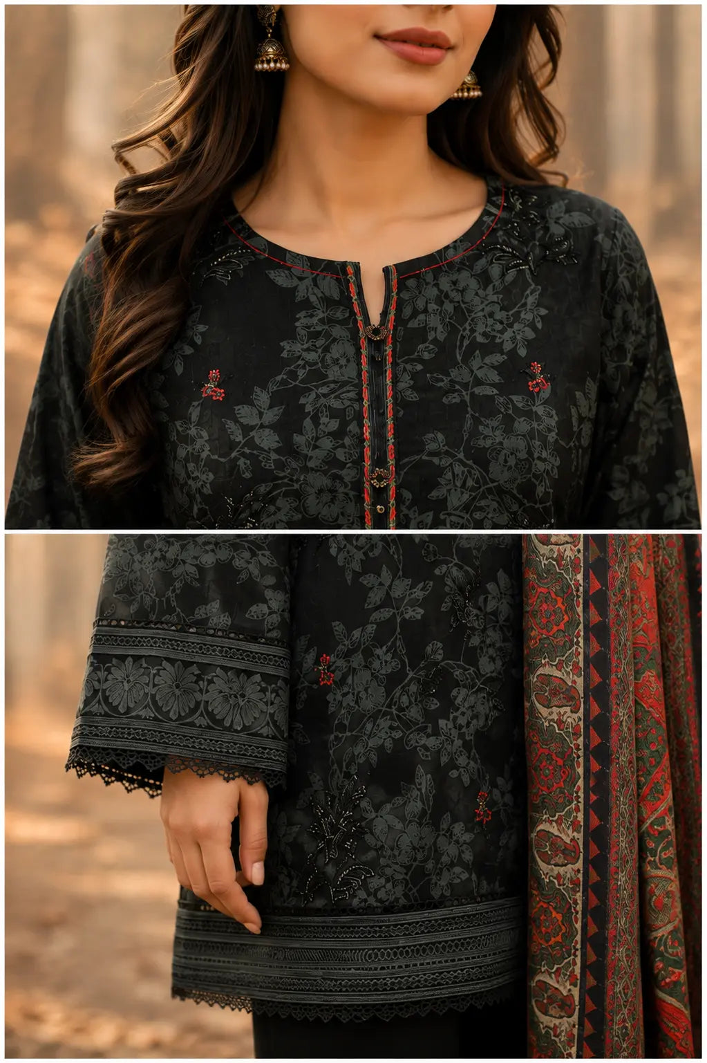 Premium Dye-Over Print Khaddar KCE-3087