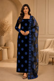 EMB VALVET WITH BAROSHA DUPATTA