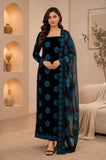 EMB VALVET WITH BAROSHA DUPATTA