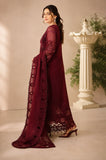 3 Piece Unstitched Embroidered Chiffon Suit