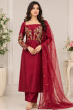 Hand Work Raw Silk Organza Dupatta